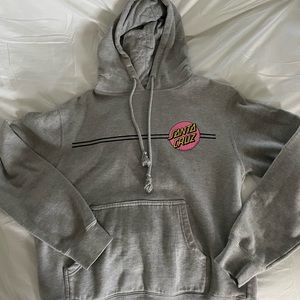 Gray santa cruz hoodie